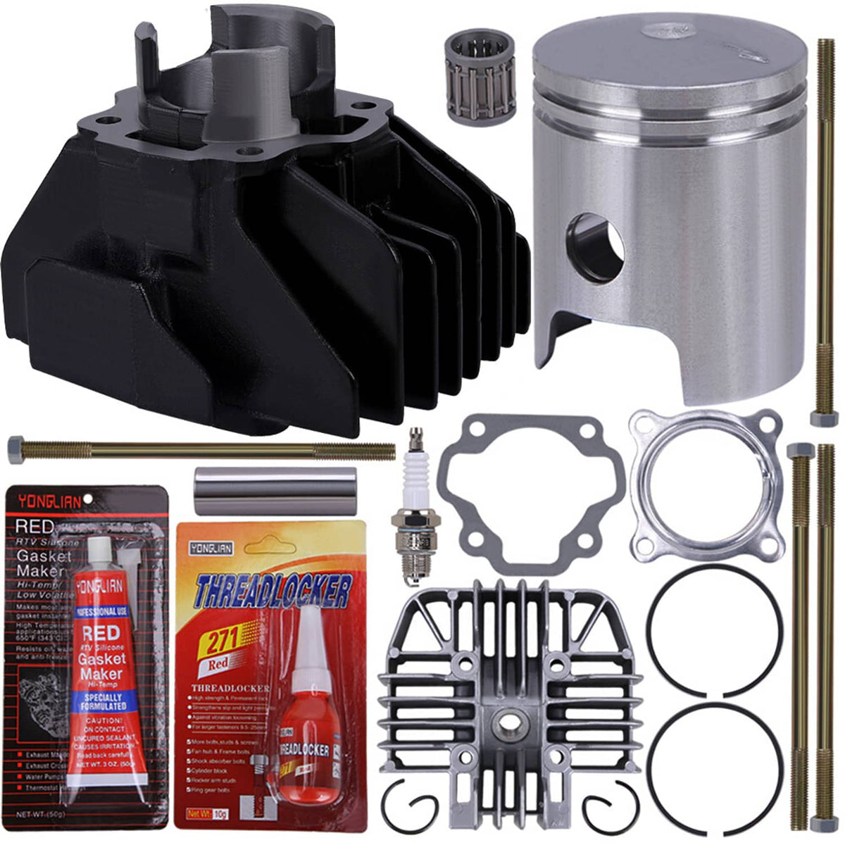Solidspare For 1983-2006 Yamaha PW80 PW 80 Cylinder Piston Head Gasket Top End Gaskets Kit