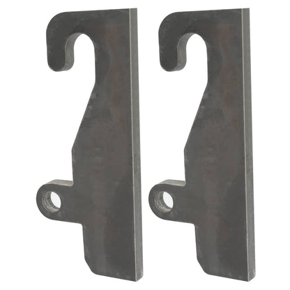 Solidspare 2PCS Quick Attach With Wear Ears Loader brackets Coupler For JRB 416 Blank Steel