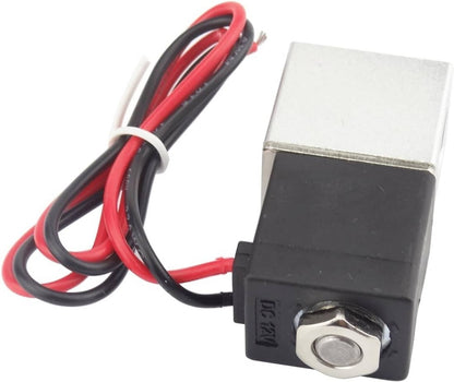 Solid Spare 2PCS 1/4" Fast Response Electric Solenoid Valve Air Water DC 12V Normally Closed