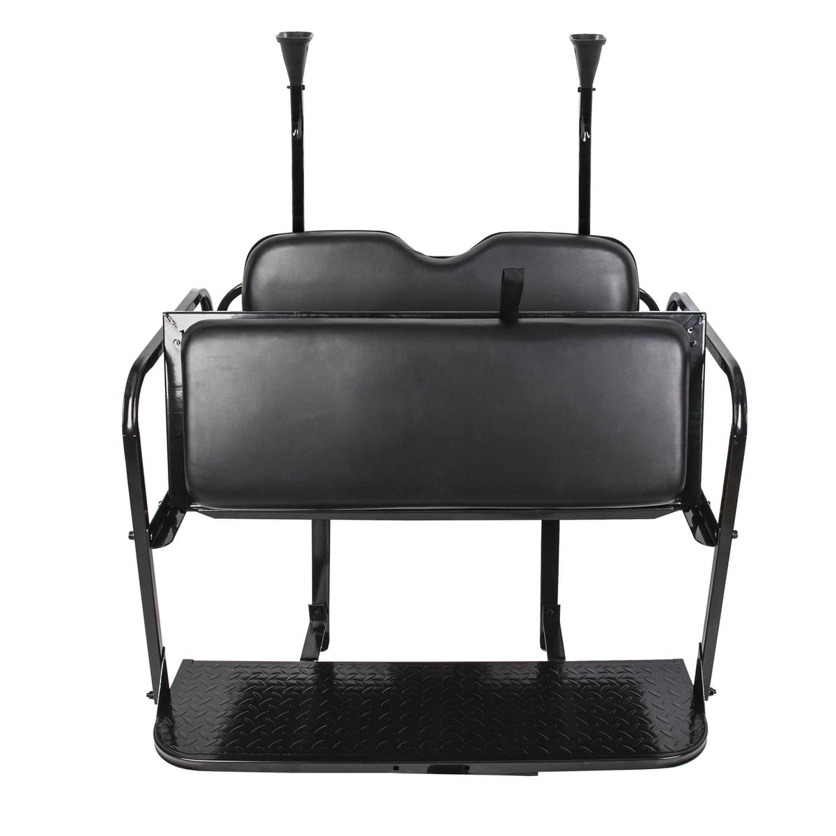 Solidspare Golf Cart Flip Rear Back Seat Kit Black For Club Car Precedent Tempo Onward 04+