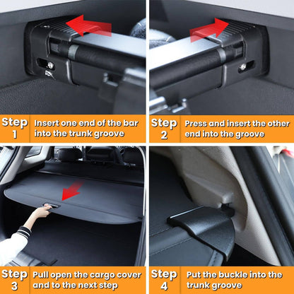 Solidspare Trunk Cargo Cover for Chevy Chevrolet Equinox GMC Terrain 18-25 Retractable Rear