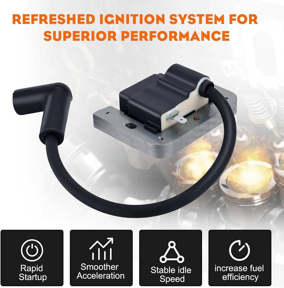 Solidspare 2PCS Ignition Coil Module For Kohler Command Engines 27HP CH740 CV740 CH750