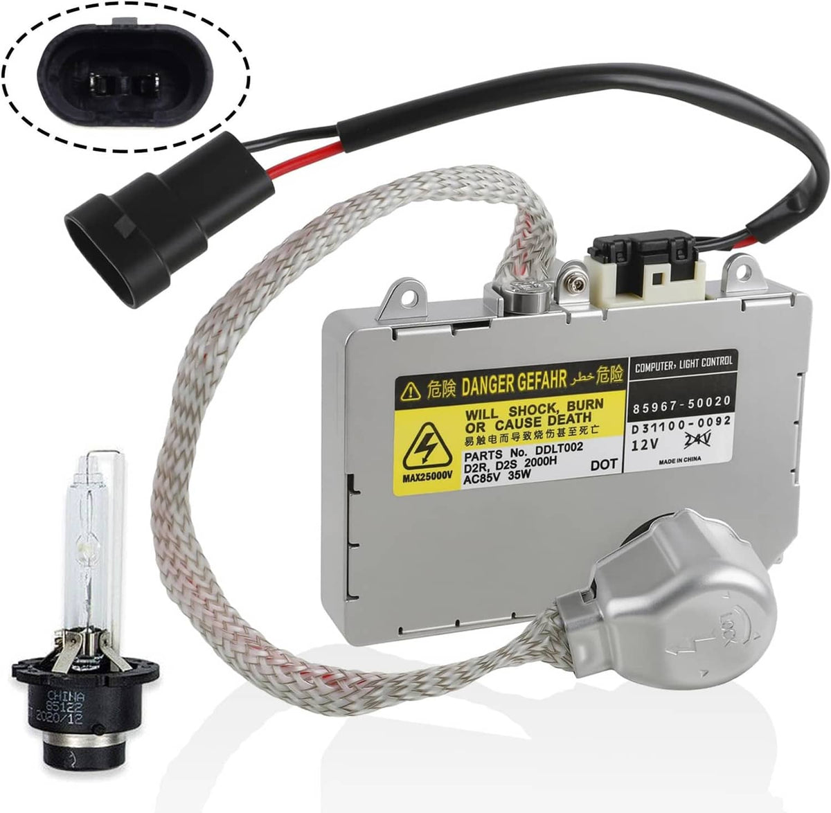 Solidspare 12V HID Xenon Ballast Headlight Control Module For Lexus Rx350 ES300 ES330 IS300