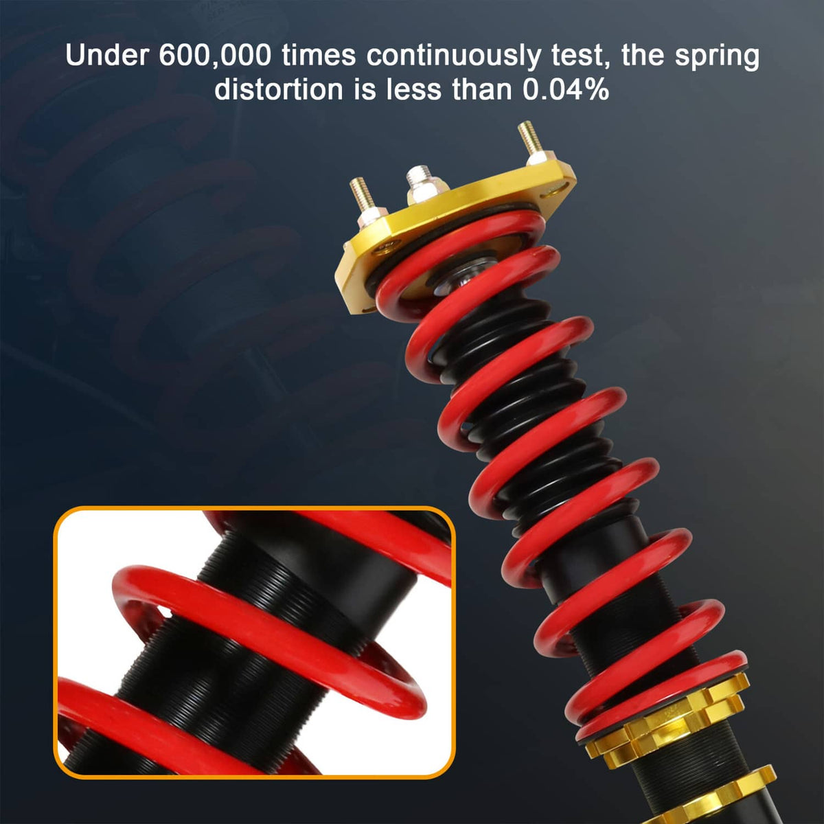 Solidspare 4PCS Coilovers Struts Suspension For 88-99 Toyota Corolla E100 AE101 Adj Height