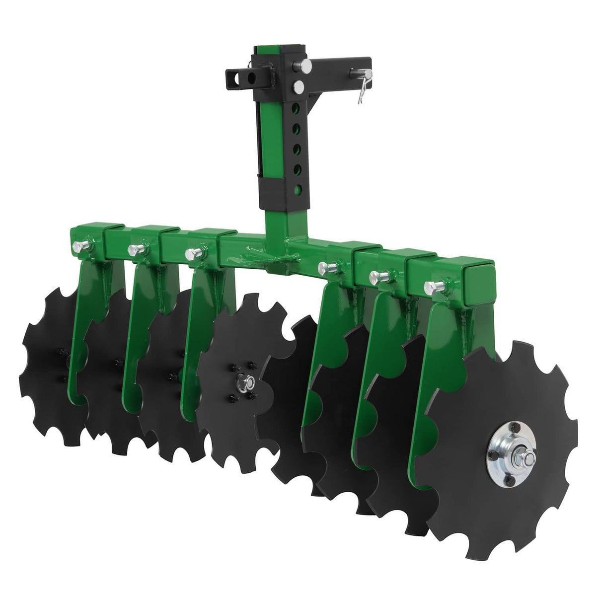 Solidspare Disc Harrow Plow 35" For ATVs UTVs Garden Tractors 2" Receiver Hitch W/ 8 Blades