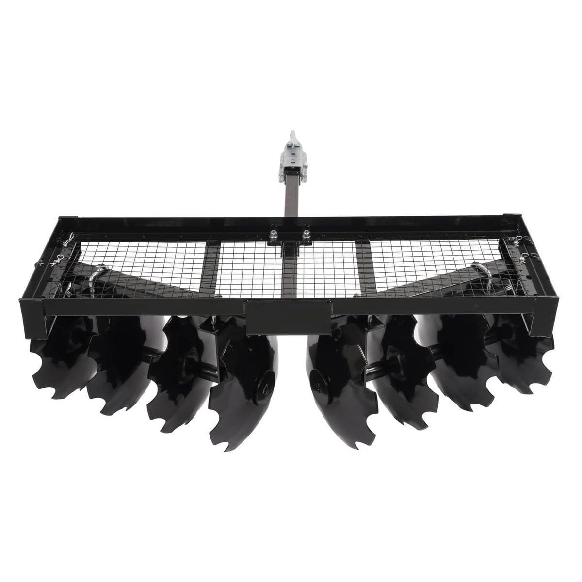 Solidspare Tow-Behind Notched Disc Harrow 4FT For ATV UTV Trailer Tilling W/ A 2" Towball
