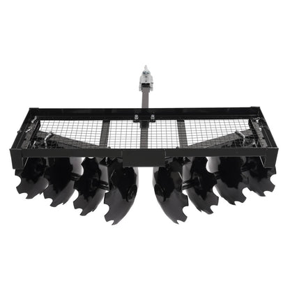 Solidspare Tow-Behind Notched Disc Harrow 4FT For ATV UTV Trailer Tilling W/ A 2" Towball