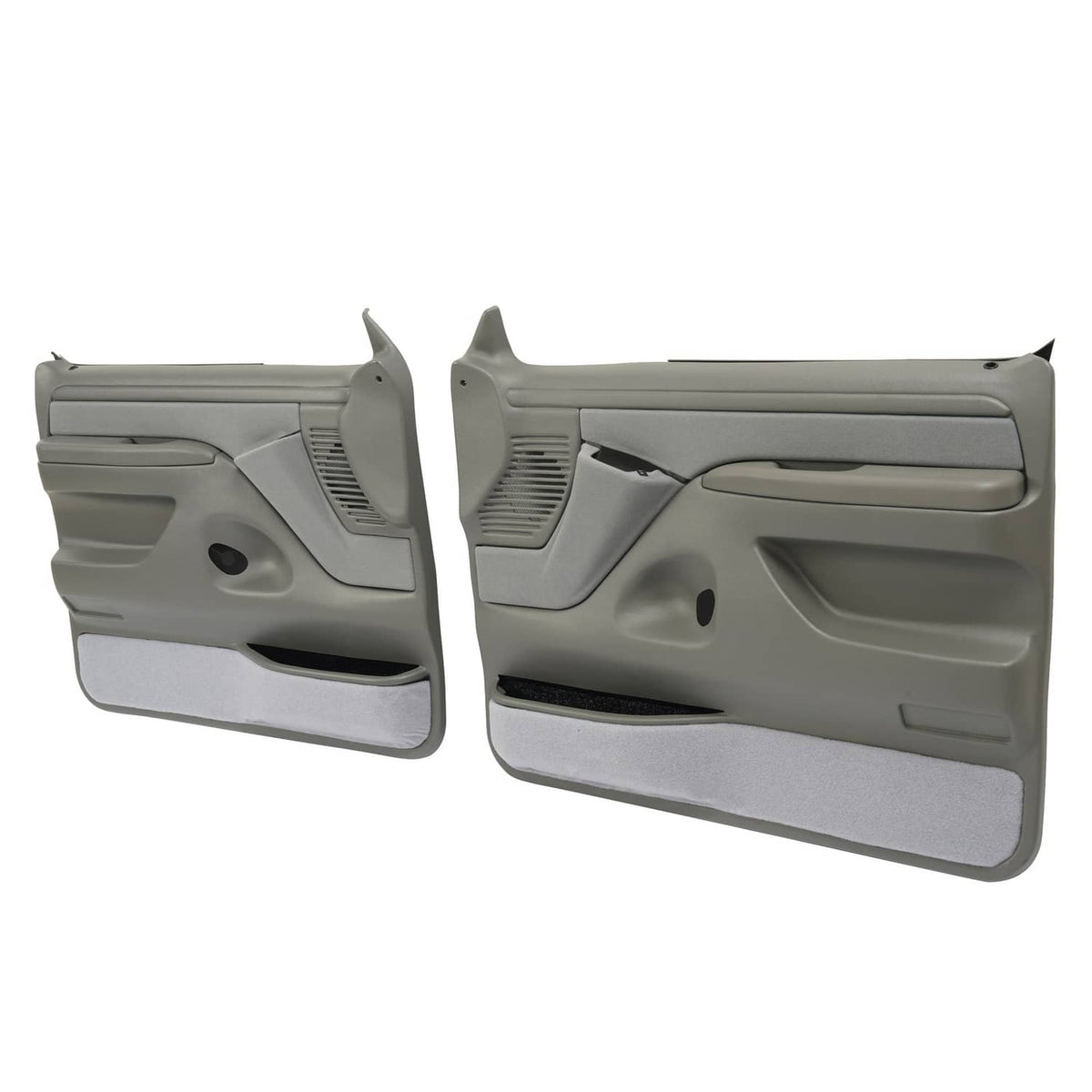 Solid Spare For 1992-1997 Bronco F-150 F-250 F-350 Inner Door Panels Gray 2Dr Left&Right