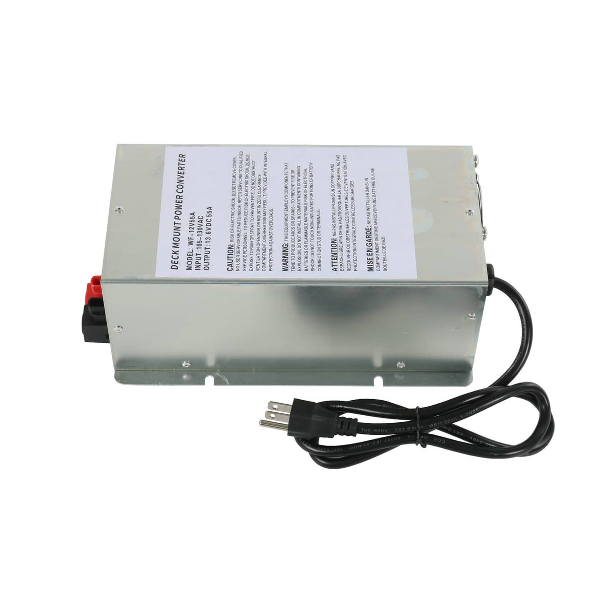 Solidspare WF-9855 Converter 55 Amp Deck Power Converter 12V For Charger RV Trailer Camper
