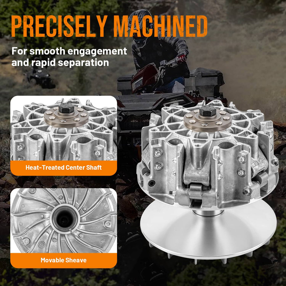 Solidspare For Can Am Maverick X3 Turbo R DS, XMR, XRC, MAX 18-24 Primary Clutch w/ Puller