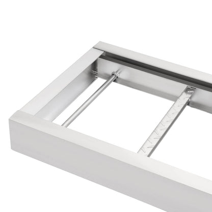 Solidspare 4 Step Pontoon Under Deck Boat Ladder Aluminum Under-Boat Mount , Silvery