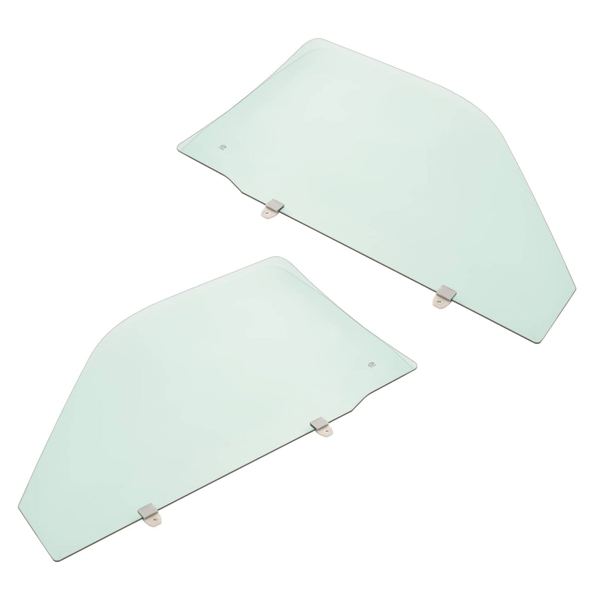 Solid Spare For Toyota Pickup 89-95 Left & Right Front Door Window Tempered Glass W/O VENT