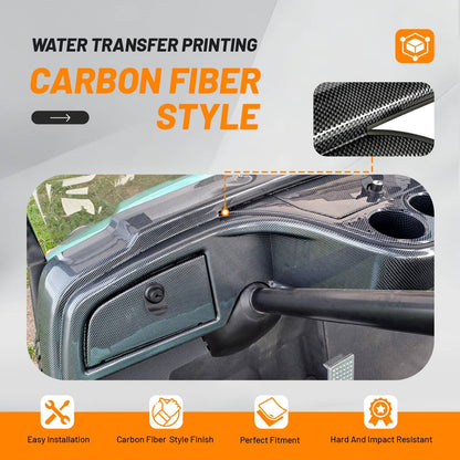 Solidspare Carbon Fiber Style Dash Dashboard Cover W/Locking For Yamaha Drive G29 2007-2016