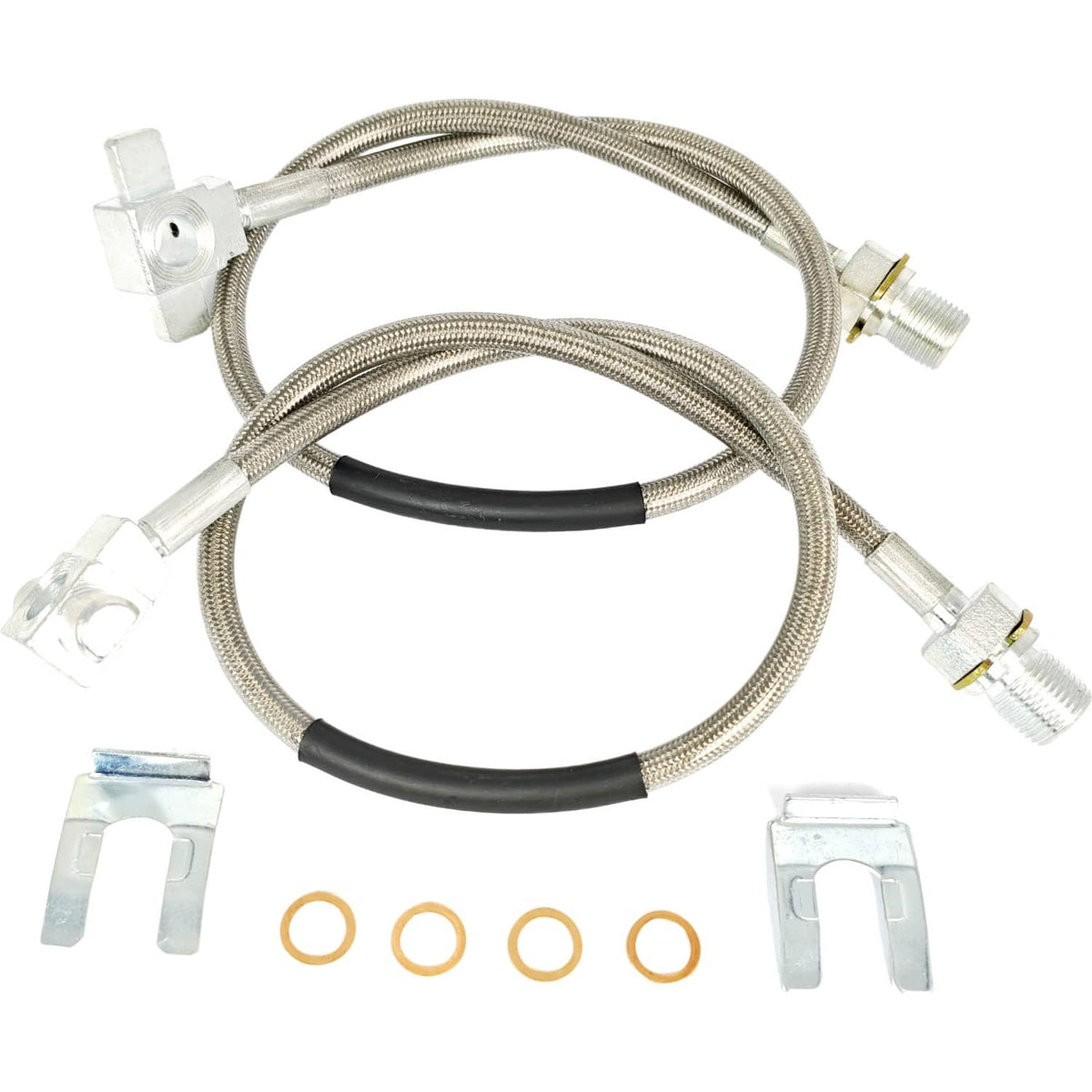 Solid Spare 2X Front Extended Brake Line 89340S for GMC C15 C25 K15 K25 Suburban 1971-1991
