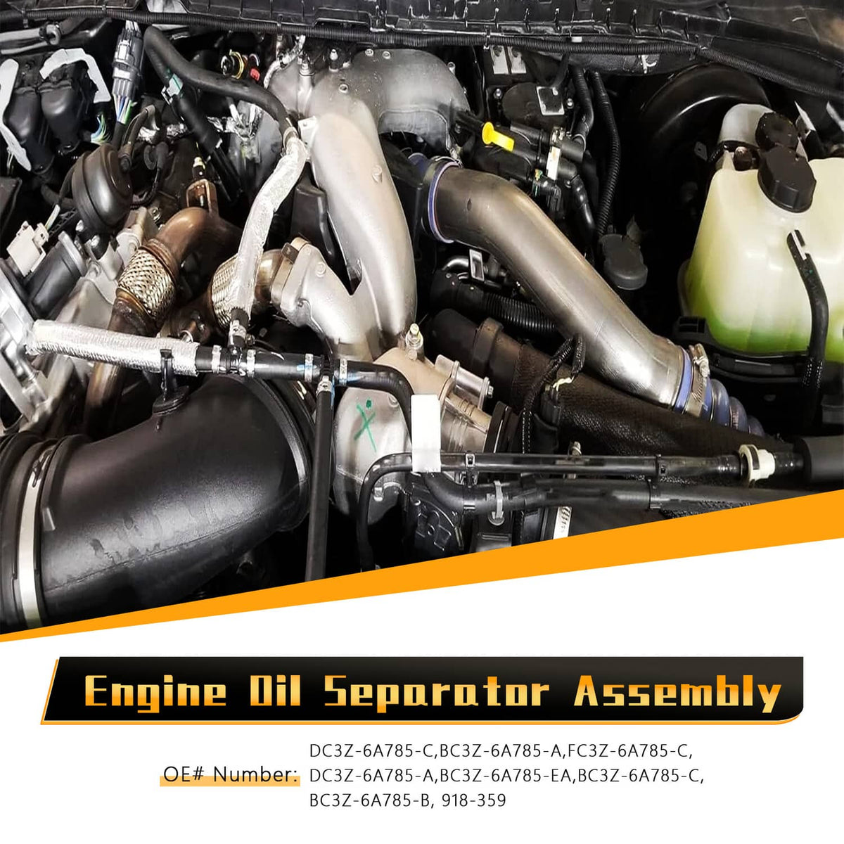 Solidspare New Oil Separator Assembly for 11-16 Ford F250 F350 Super Duty 6.7L DC3Z-6A785-C