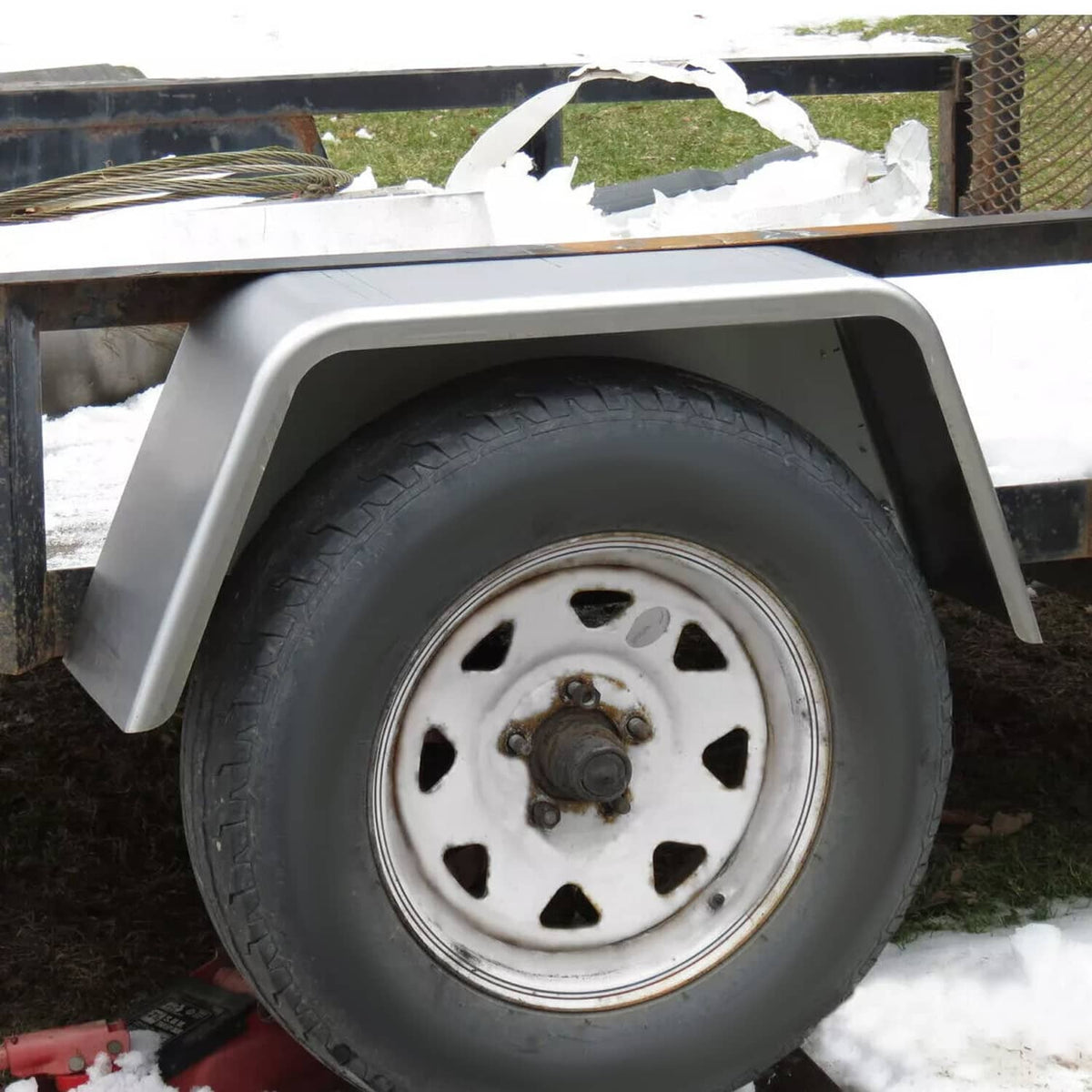 Solidspare 2 X Single Axle Trailer Fenders For 14"-16" Wheels For Car Hauler Cargo Utility
