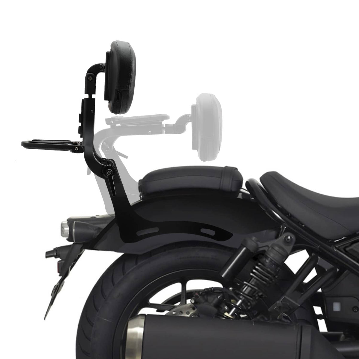 Solidspare Motorcycle Multi-Purpose Backrest Sissy Bar For Honda Rebel 1100 CM 1100 DCT 21+
