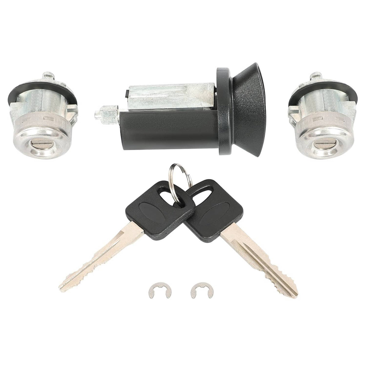 Solid Spare Ignition Door Lock Cylinder For F250 F350 F450 F550 Super Duty w/Handles 99-16