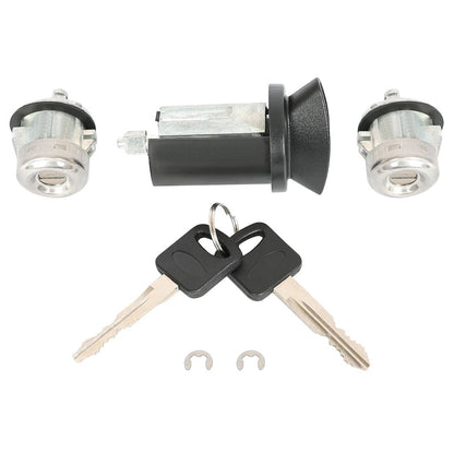 Solid Spare Ignition Door Lock Cylinder For F250 F350 F450 F550 Super Duty w/Handles 99-16