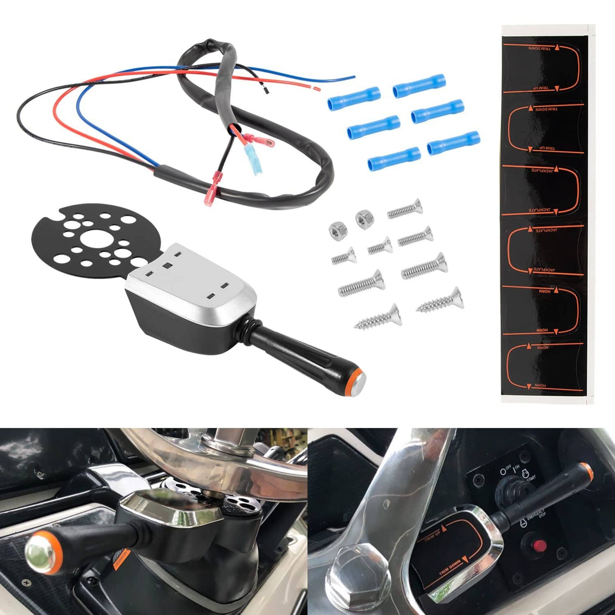 Solidspare PT1000-1P Pro Bezel Control Switch Blinker Trim/Jack Plate For Seastar Hydraulic