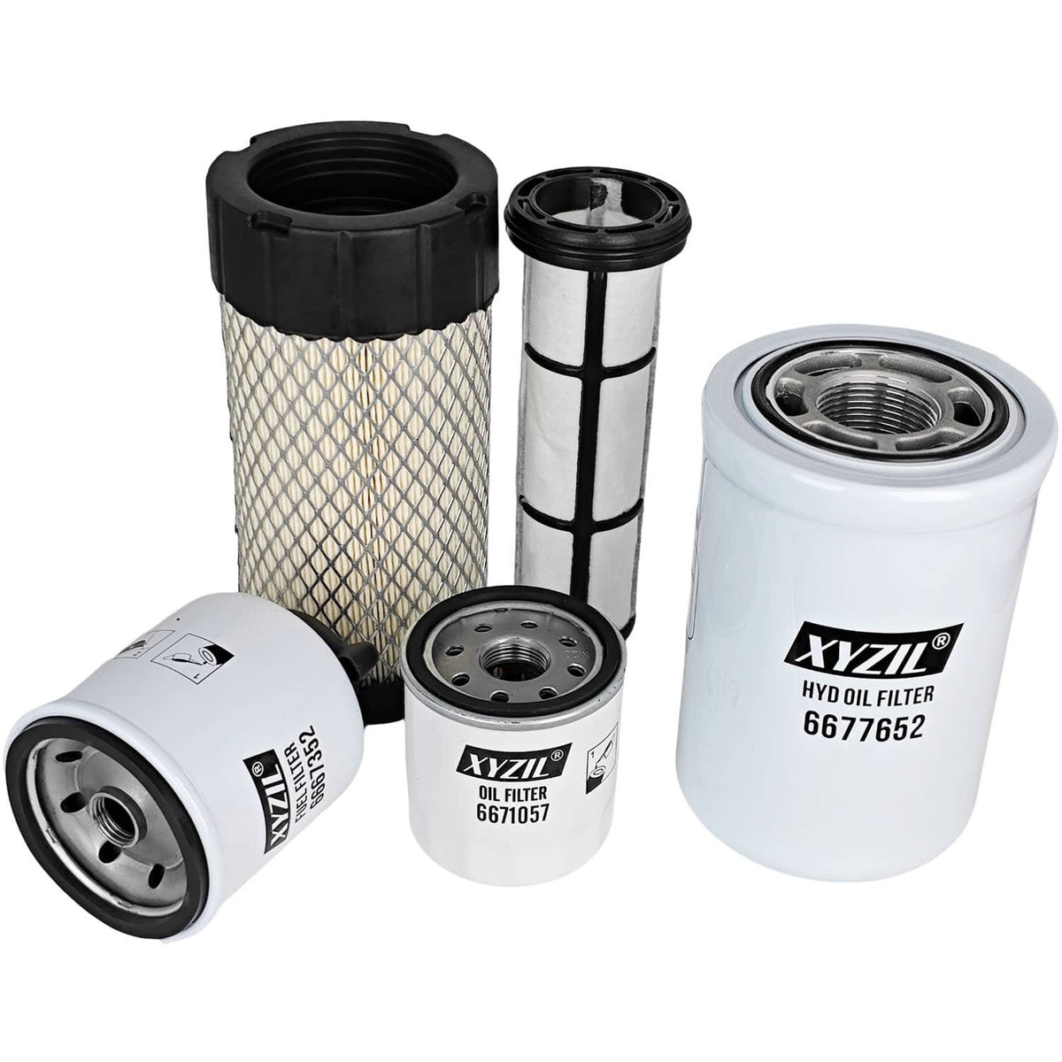 Solid Spare Filter Kit Fit Bobcat MT52 MT55 MT85 Mini Track Loader Engine Outer Inner