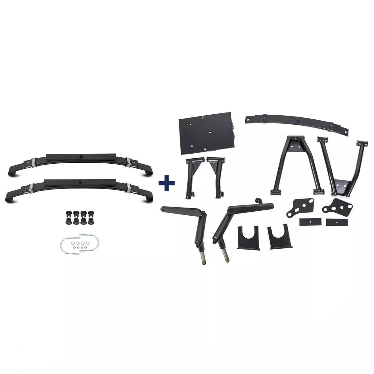 Solidspare For Club Car DS 1982-2003 Golf Cart 6" A-Arm Lift Kit & Rear Leaf Springs