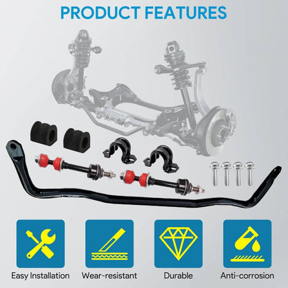 Solidspare Front Stabilizer Bar Kit & K80894 Sway Bar Front Sway Bar & Links 55398938AC