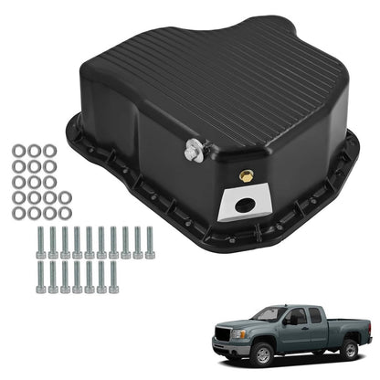 Solidspare 114052020 Oil Pan Fit Chevy/GMC for Duramax LB7/LLY/LBZ/LMM 6.6L 2001-2010 Black