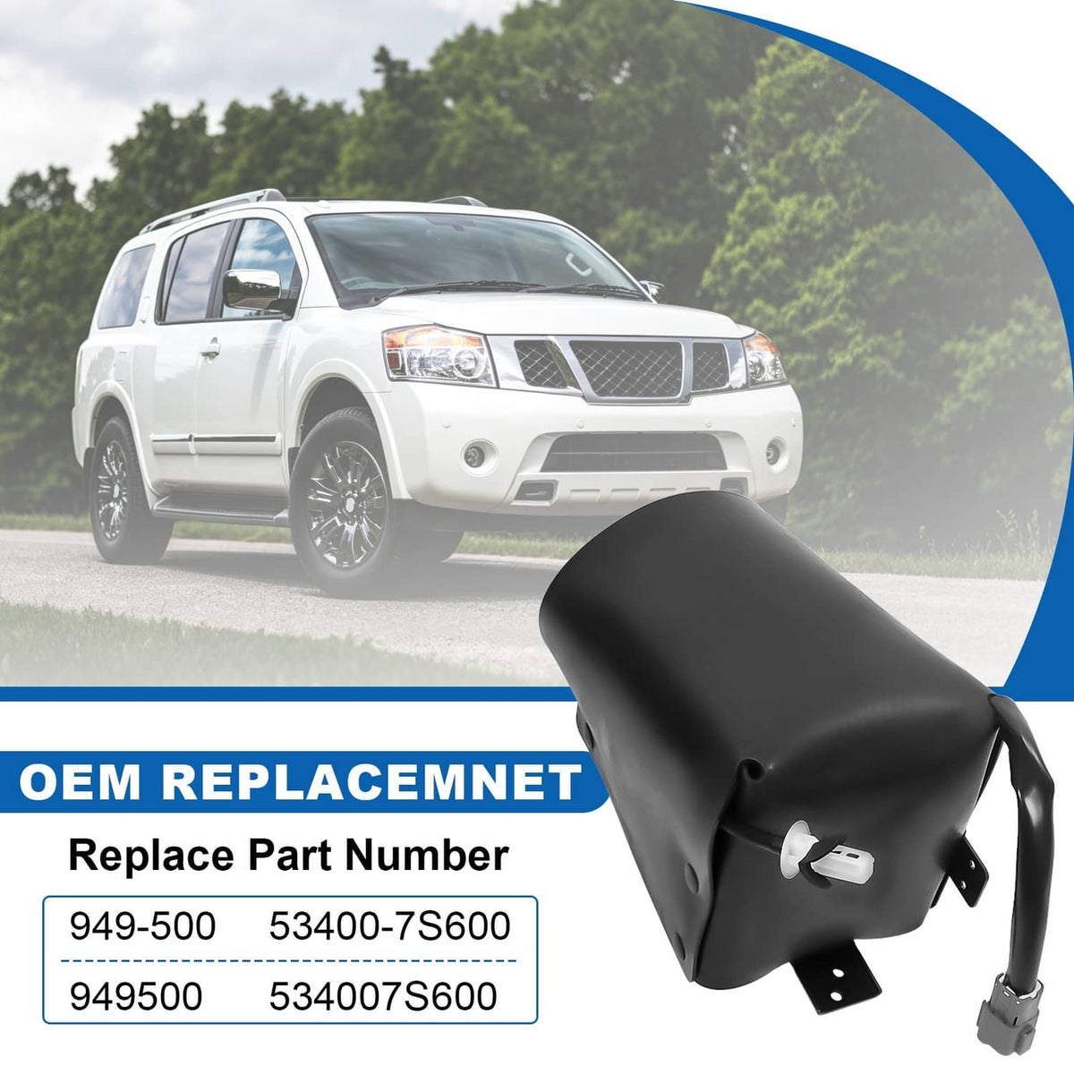 Solidspare Air Ride Suspension Compressor Pump For Infiniti QX56 04-10 Nissan Armada 05-15