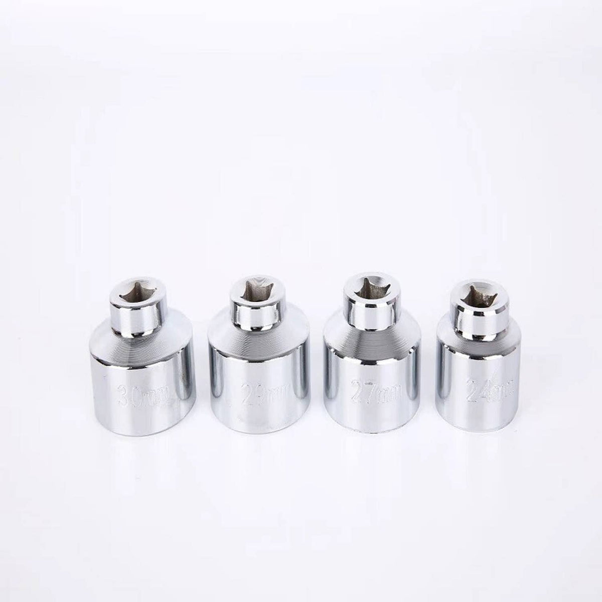 Solid Spare 7PCS Oil Filter Socket Set Cup Socket Tool Set Cap Wrench 24 27 29 30 32 36 38mm