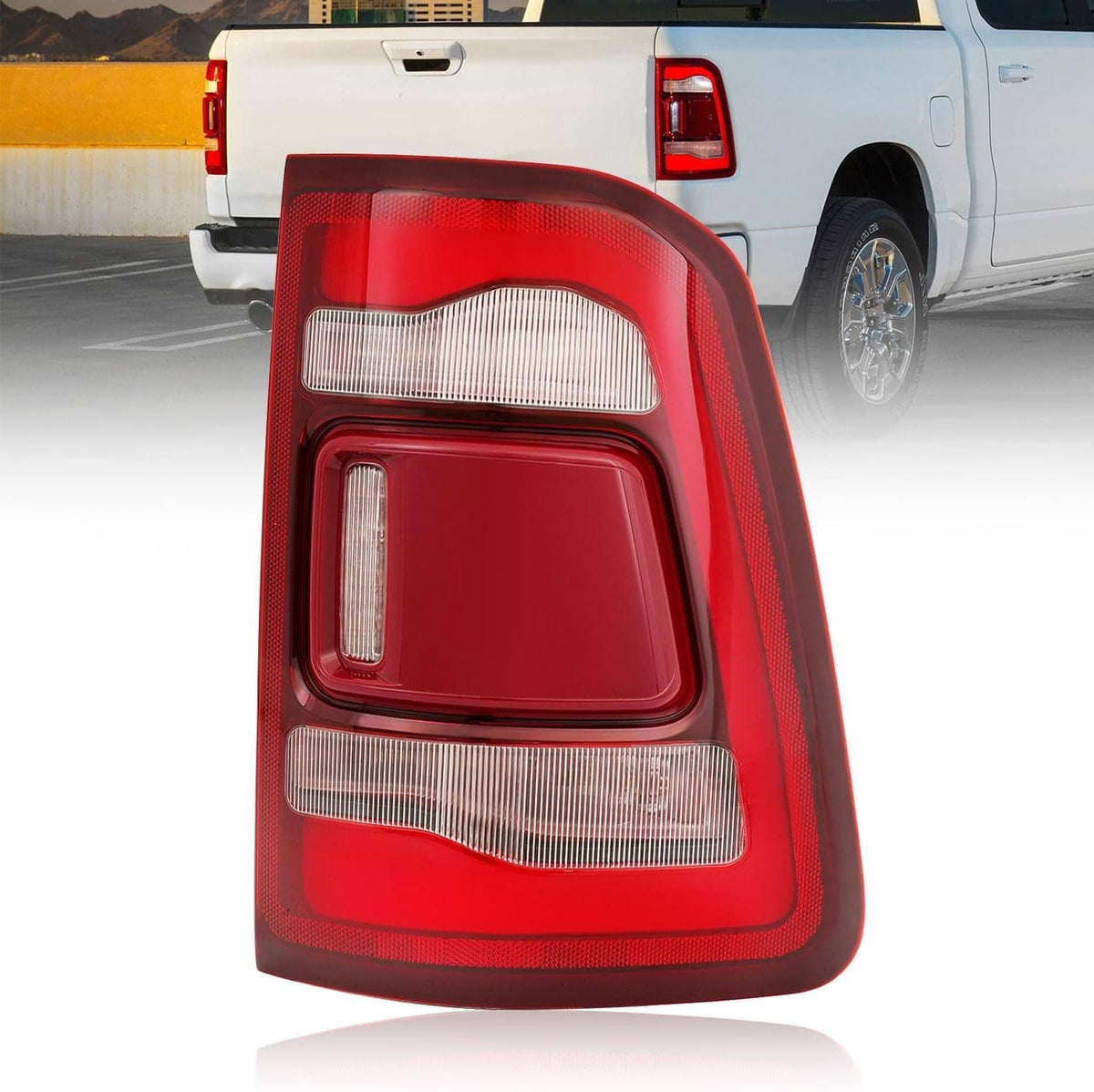 Solidspare LED Right Side Tail Light W/ Blind Spot 68262530AH For 2019-2023 Dodge RAM 1500
