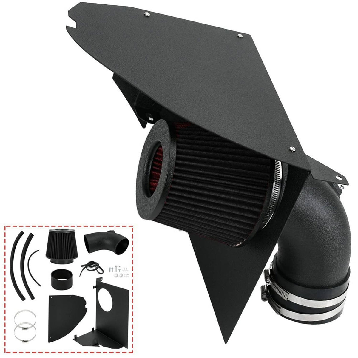 Solidspare 4" Cold Air Intake System Kit & Black Filter For 2019+ BMW M340i G20 G21 B58 3.0