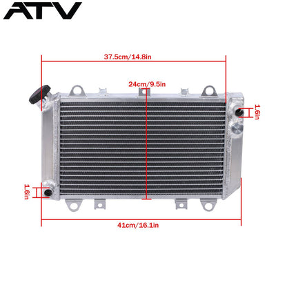 Solidspare Aluminum Radiator with cap For Kawasaki KAF 620 Mule 2500 2510 93-00 #39061-1270