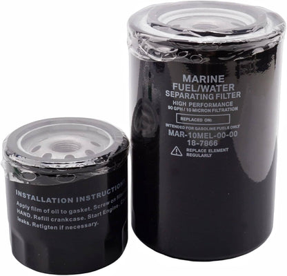 Solid Spare 69J-13440 Oil filter & 6P3-24563 Fuel filter Kit Yamaha 150/175/200/225/250 HP