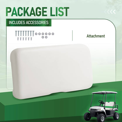 Solidspare White Golf Cart Front Seat Bottom Cushion Assembly For EZGO RXV 2008-Up 2016