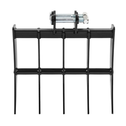 Solidspare Mini Excavator Attachment Rake 5 Tools For Mini Excavator  Heavy Duty Thick