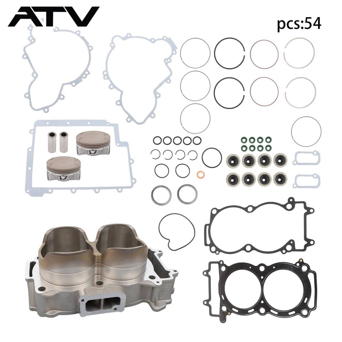Solidspare 3022278 Cylinder Piston Gasket For Polaris RZR XP 900 93mm Engine Overhaul 13-14