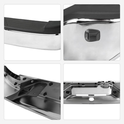 Solidspare Chrome Steel Rear Step Bumper Assembly for 2005-2011 Dodge Dakota Truck