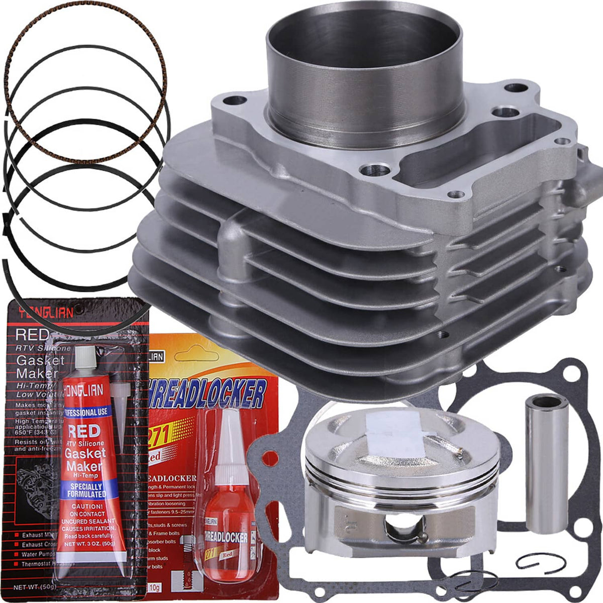 Solidspare For 1993-2008 Honda TRX300EX Top End Rebuild Kit Cylinder Piston Gaskets 80mm