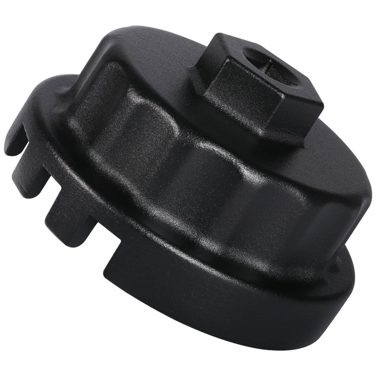Solid Spare Oil Filter Cap Wrench 64mm 14 Flute for Toyota Lexus Scion 2.5L to 5.7L (Black)