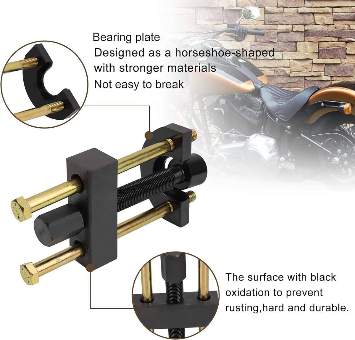 Solidspare New Transmission Mainshaft Inner Bearing Race Puller Tool For Harley 34902-84