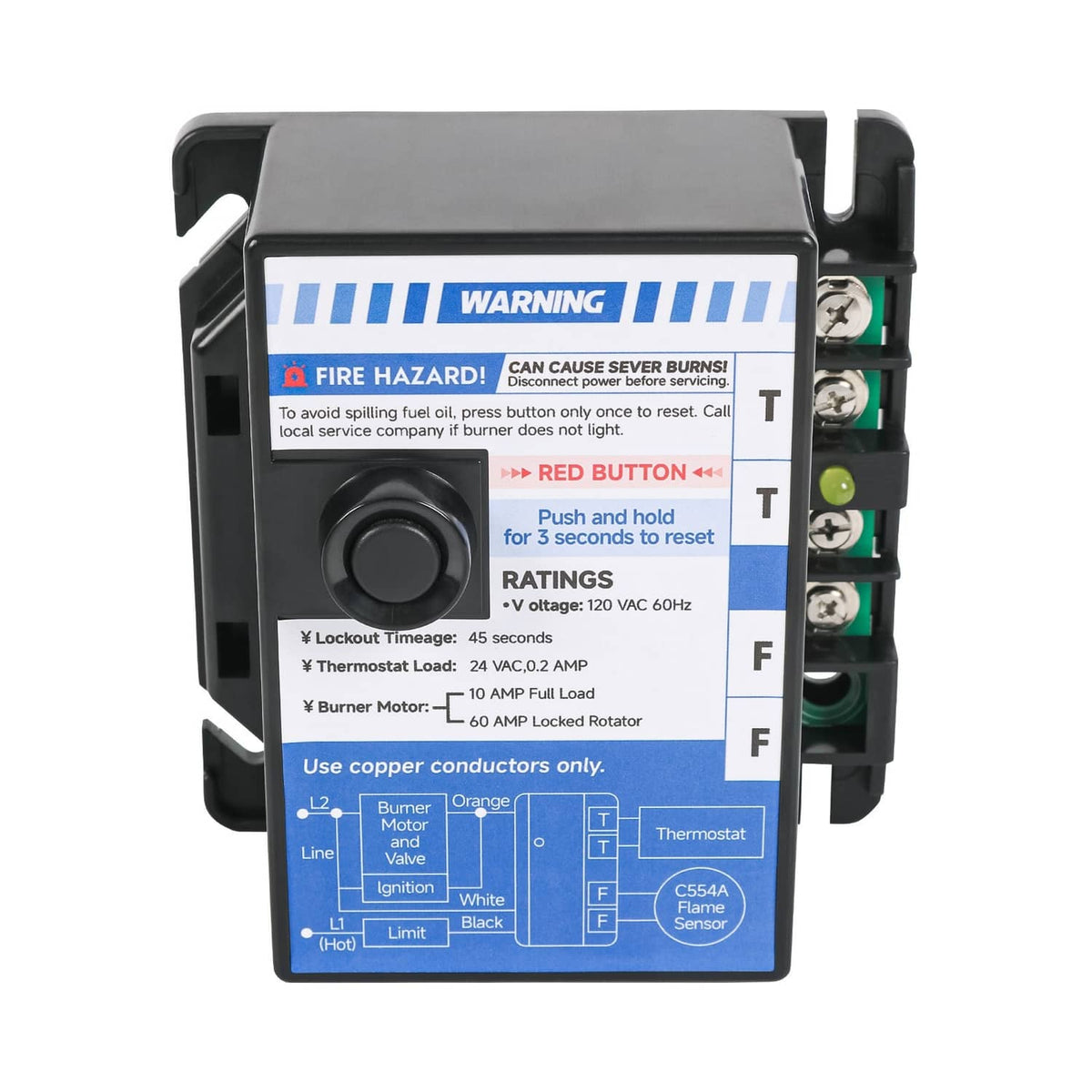 Solidspare Intermittent Ignition Oil Primary Control For R8184G1427 R8184G1138 1147017
