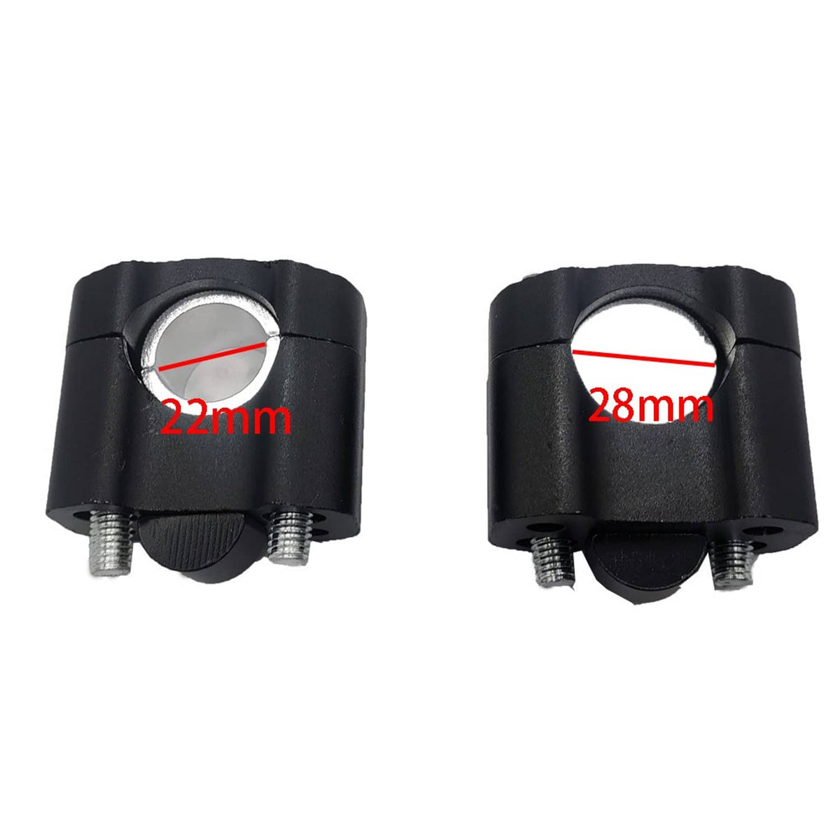 Solidspare 7/8" to 1 1/8" HandleBar Risers Mount Clamps Risers Adaptor for Dirt Pit Bike