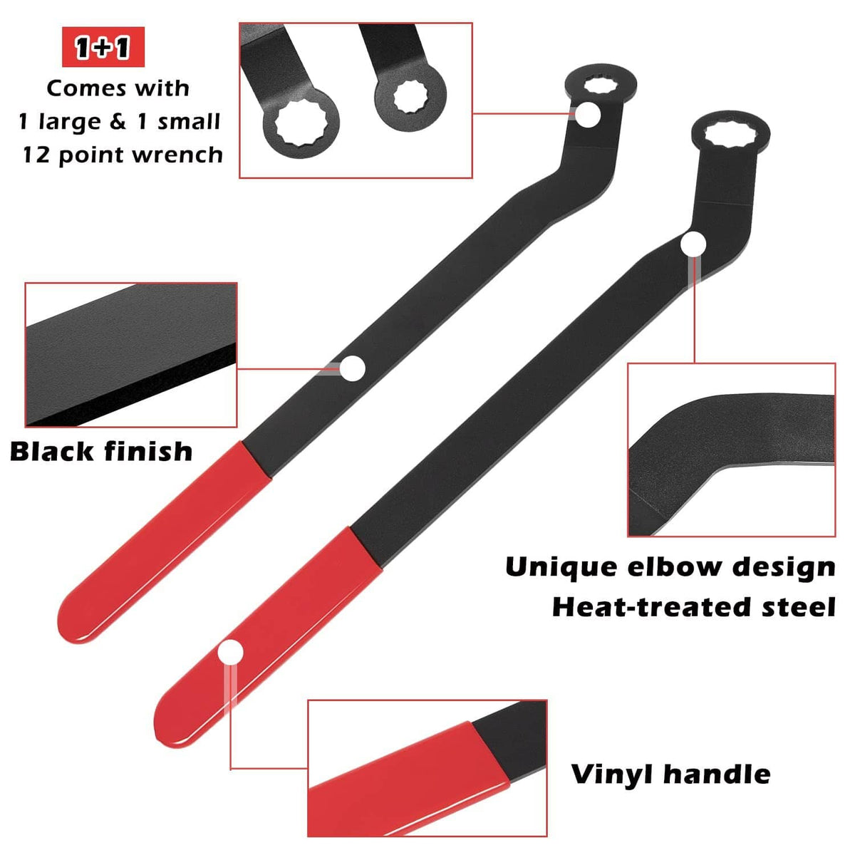 Solid Spare 1016 Serpentine Belt Wrench Tool Set for 2007 & Up Mini Cooper N12 N14 N16 & N18