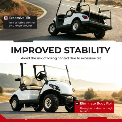 Solidspare Steel Sway Bar Anti-Roll Kit Fit Yamaha G29 YDRE YDRA Golf Cart w/ Hardware