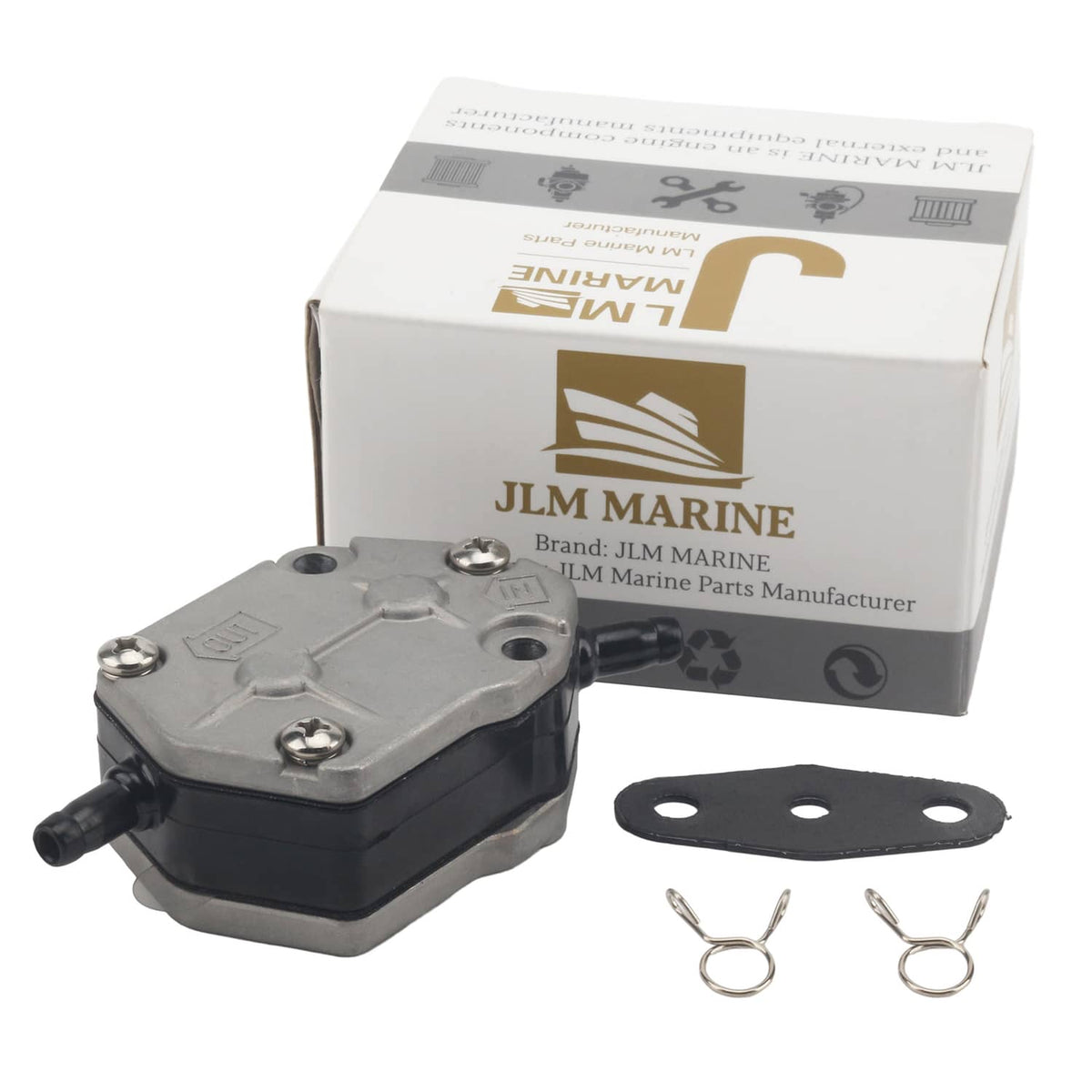 Solid Spare 15100-94312 Outboard Fuel Pump & Gaskets Kit for Suzuki Marine Outboard Motor