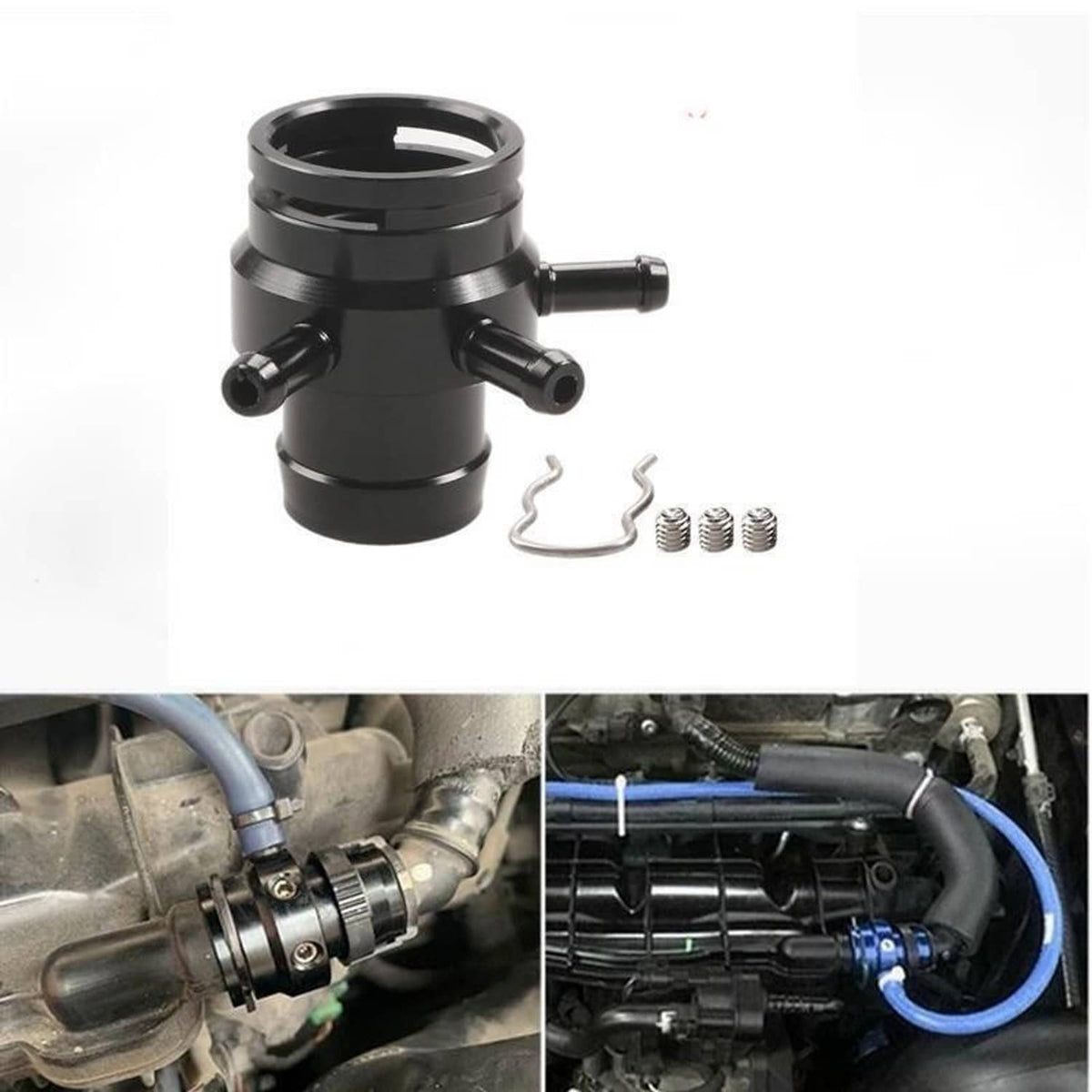 Solidspare For VW Audi 2.0T FSI TSI MK5 GTI A3 A4 Turbo Boost Tap Vacuum Sensor Adapter