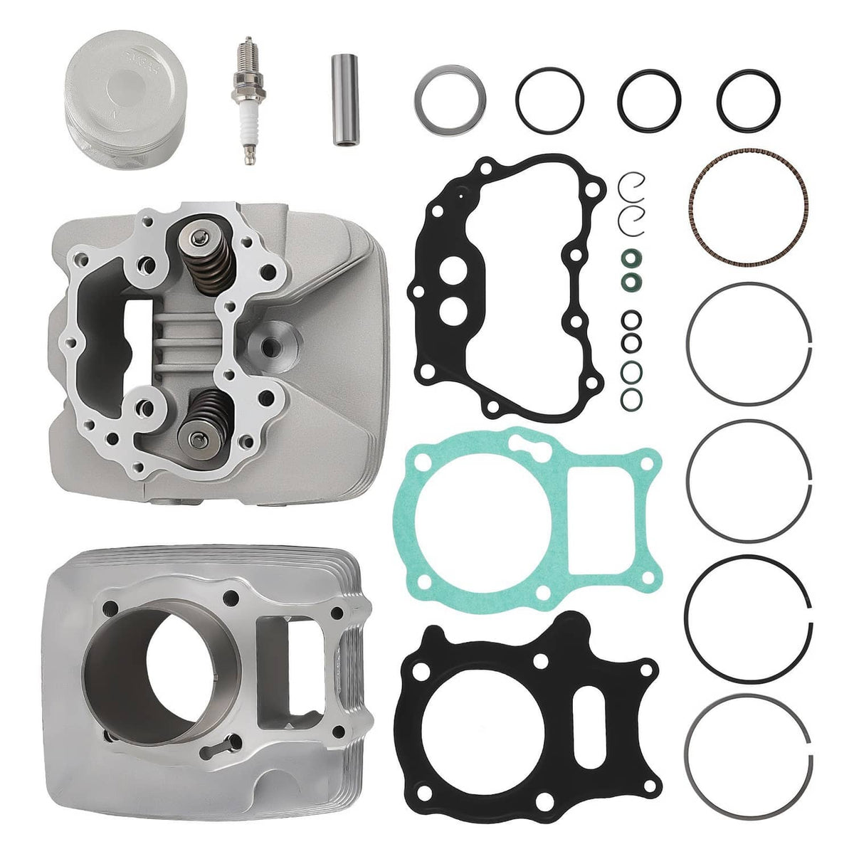 Solidspare Cylinder Head Piston Kit for Honda Recon 250 TRX250TE/TM 2002-2014 12200-HM8-305