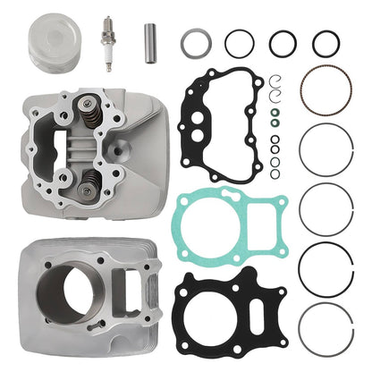 Solidspare Cylinder Head Piston Kit for Honda Recon 250 TRX250TE/TM 2002-2014 12200-HM8-305