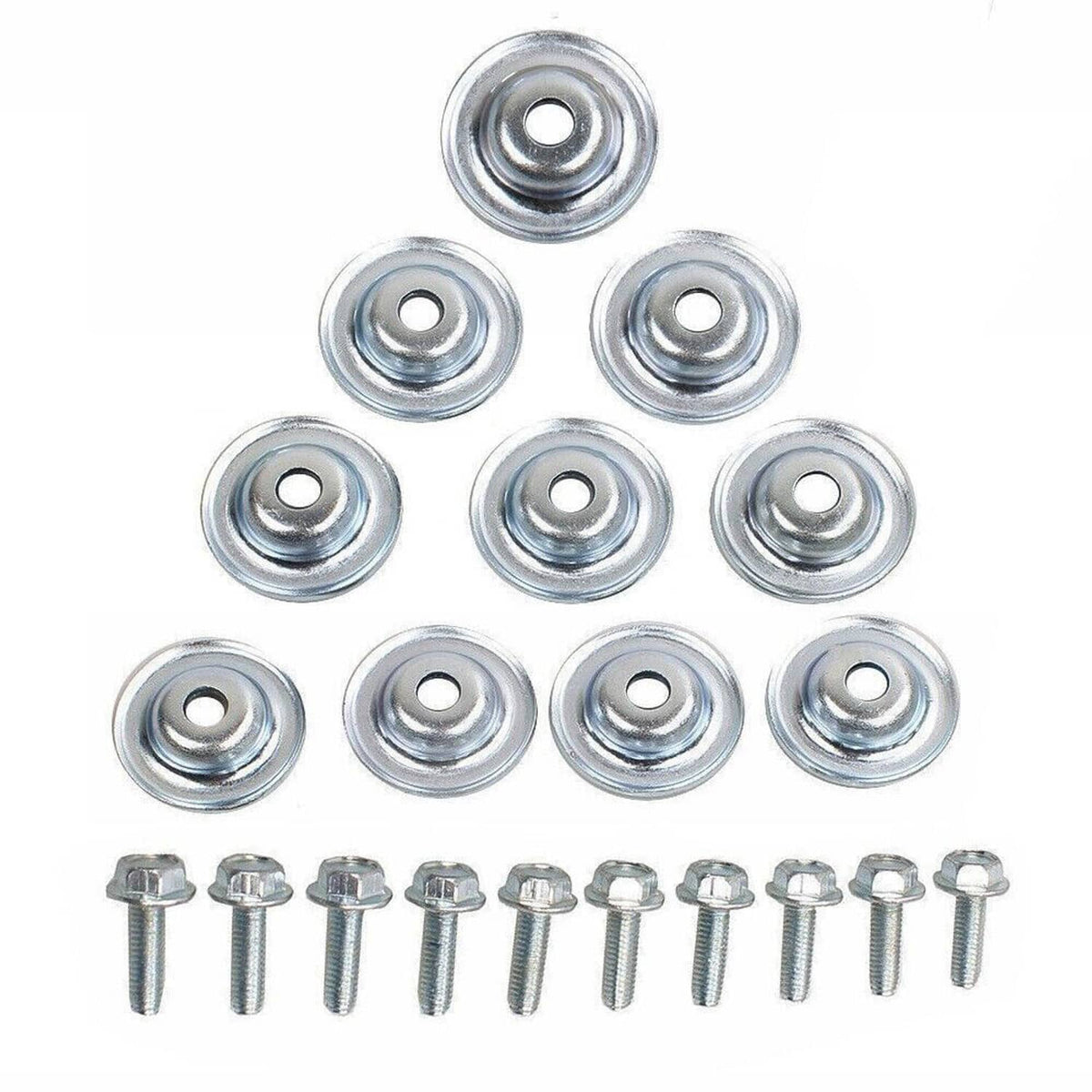 Solidspare 20 Pcs Set UTV Skid Plate Washer Bolt Fits All Polaris General Ranger RS1 RZR